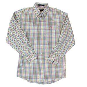 Craig Reagin Multicolor Plaid Button Front Shirt Palmetto Moon Men's Size Small